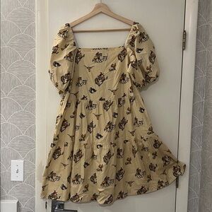 Western Puff Sleeve Dress